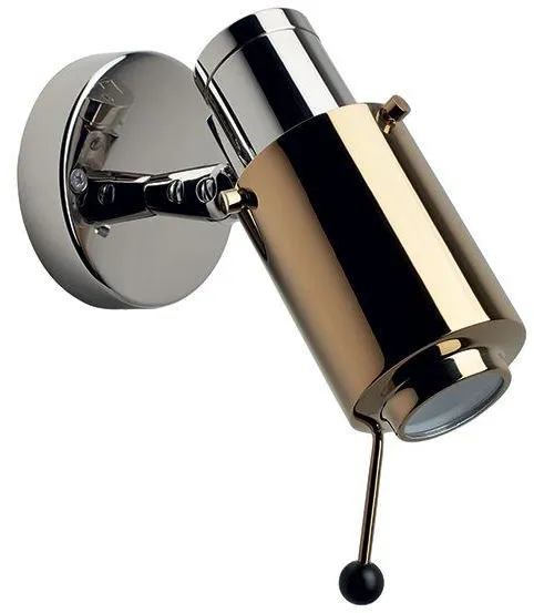 Biny Spot Væglampe Nikkel & Guld M. LED